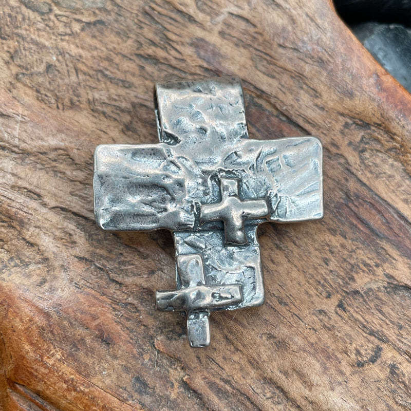 Triple Cross Sterling Pendant - PDAR1