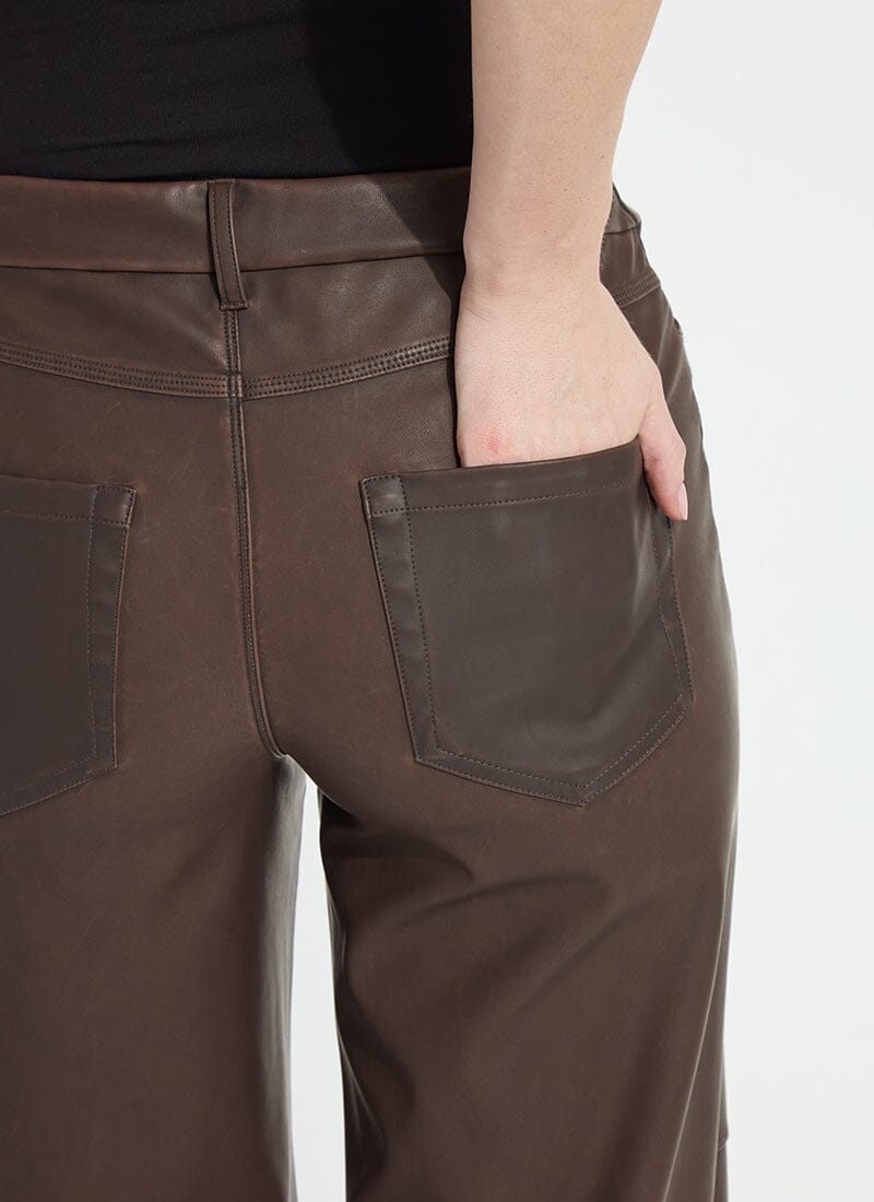Truffle Vegan Leather Trouser - LY3688T