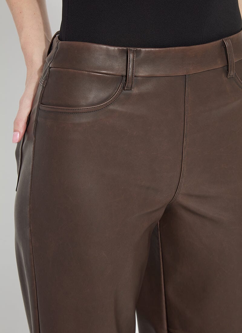 Truffle Vegan Leather Trouser - LY3688T