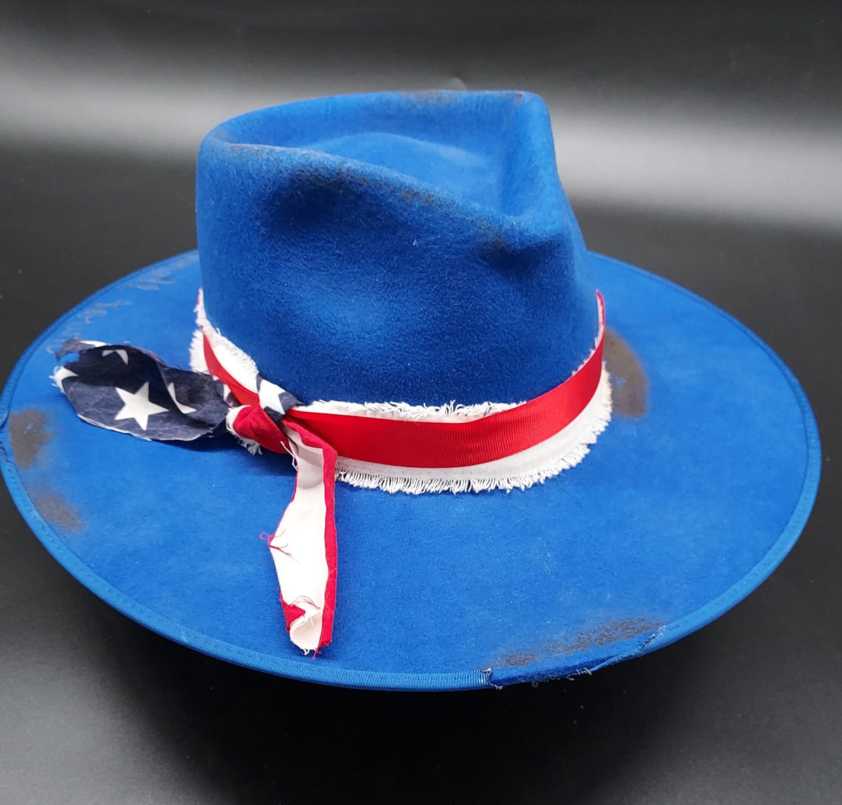 "Try That In A Small Town" Cobalt Felt Hat - HIML77 - Size L
