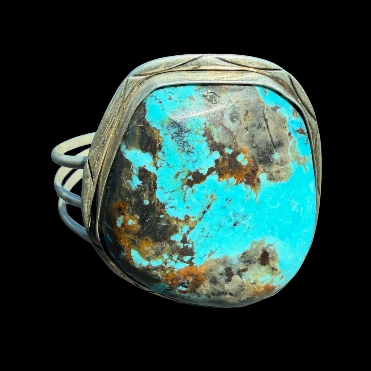 Turquoise 1-Stone Large Cuff - CMH250