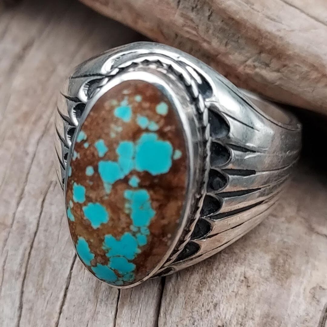 Turquoise 1-Stone Ring - Size 10-1/2 - RCJW26