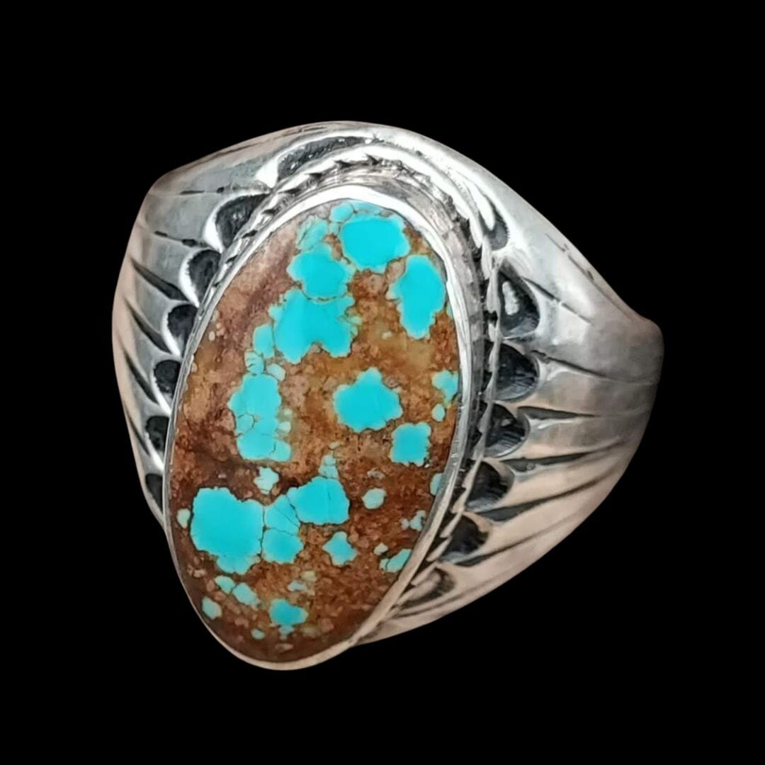 Turquoise 1-Stone Ring - Size 10-1/2 - RCJW26