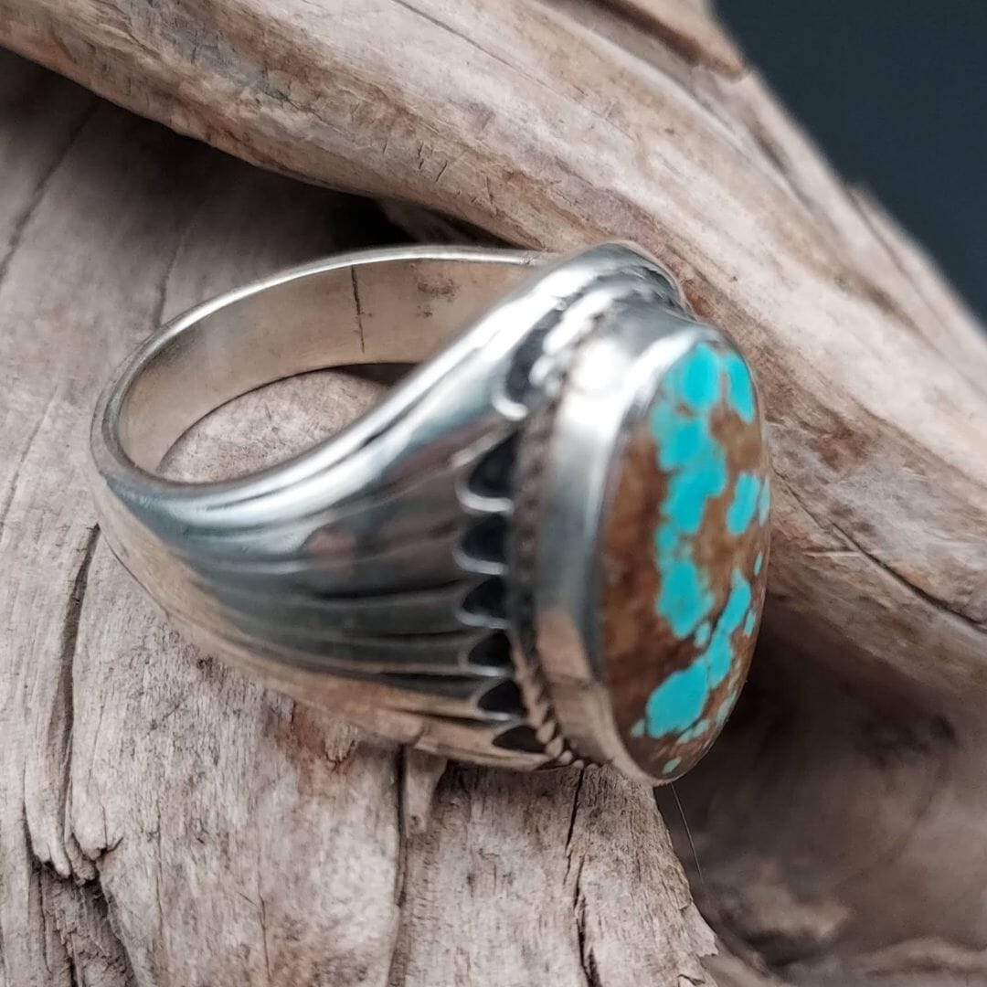 Turquoise 1-Stone Ring - Size 10-1/2 - RCJW26