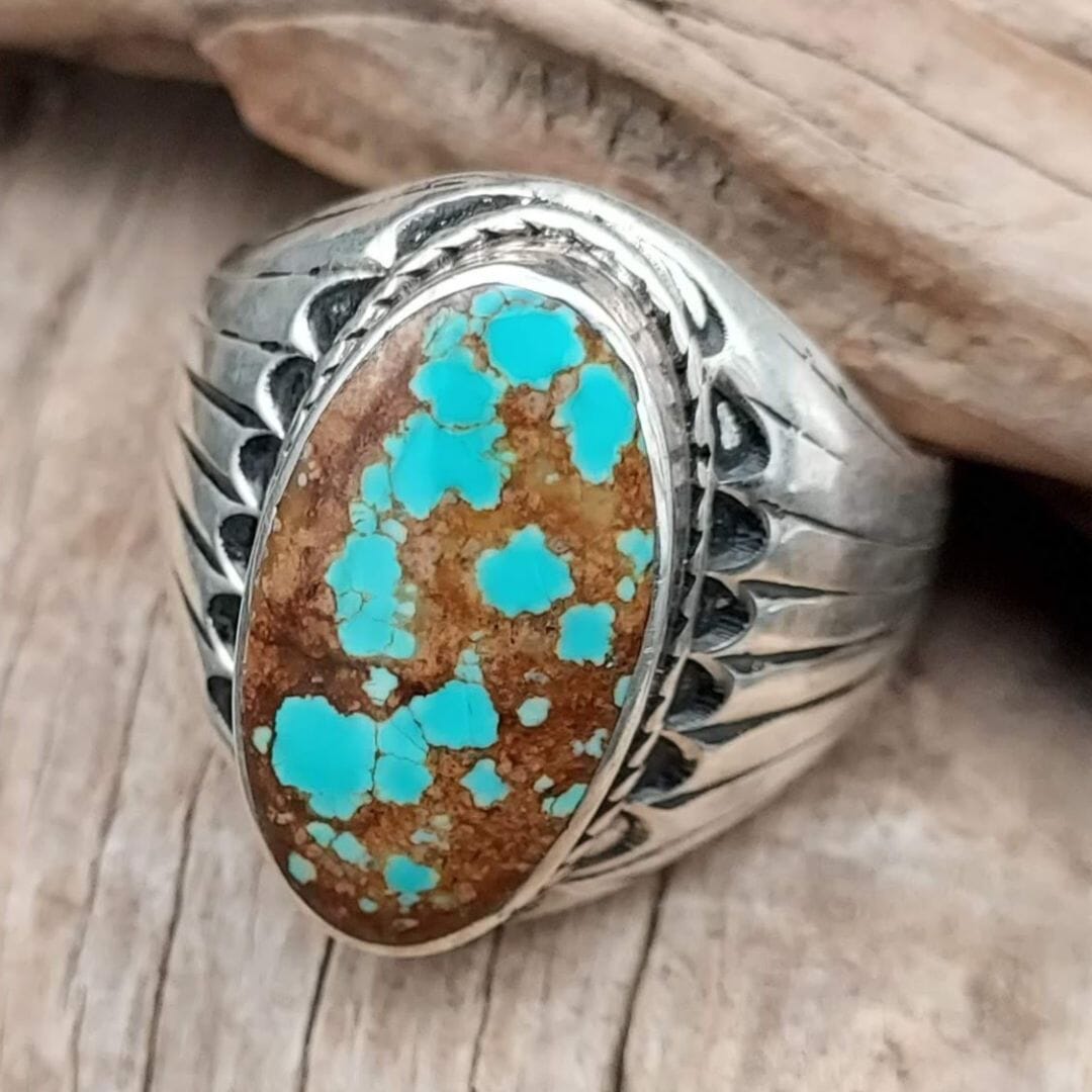 Turquoise 1-Stone Ring - Size 10-1/2 - RCJW26