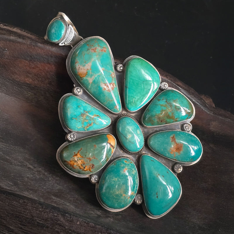 Turquoise 10-Stone Pendant - PAZ21
