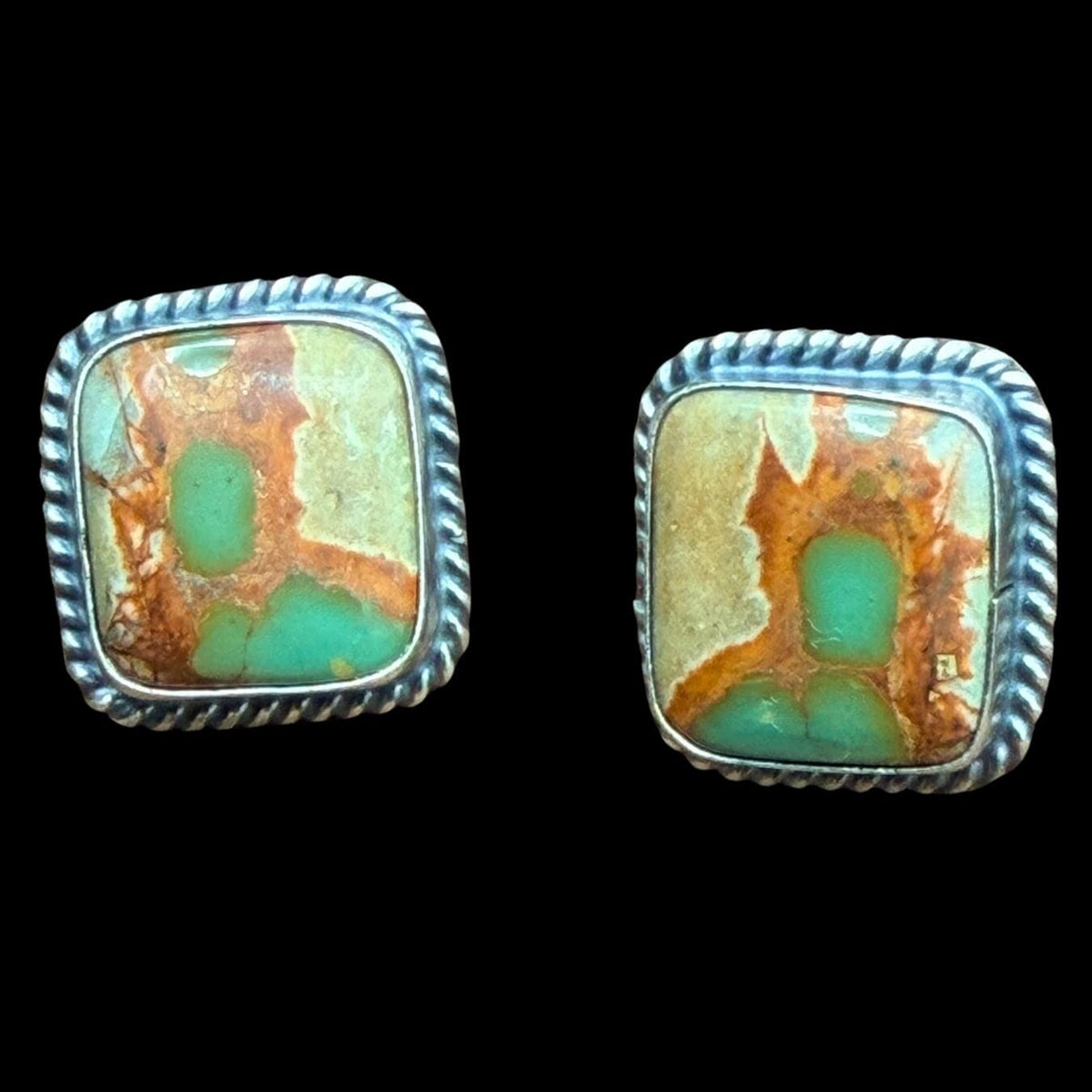 Turquoise 1S Square Earrings - ESL123