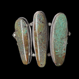 Turquoise 3-Stone Cuff - CCJW3