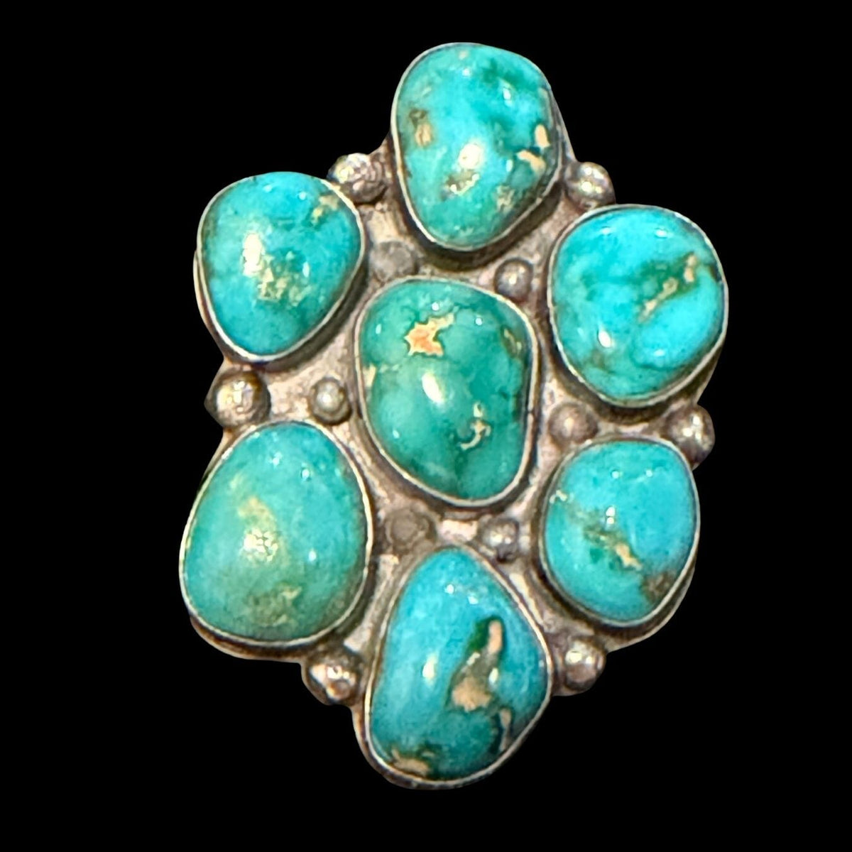 Turquoise Cluster Ring - RMH353
