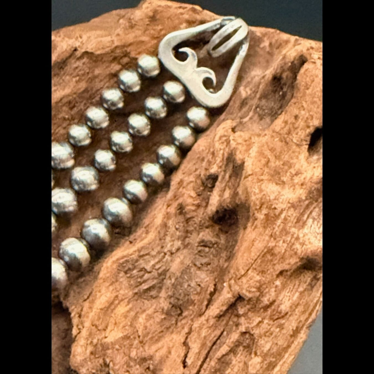 Turquoise Cluster & Silver Pearls Necklace - NSL33