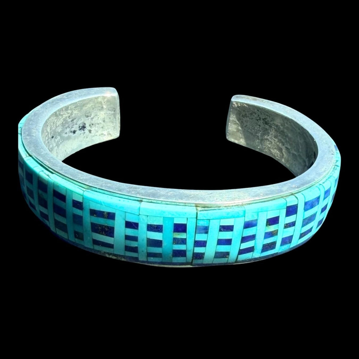 Turquoise Inlay & Sterling Silver Cuff - CMH249