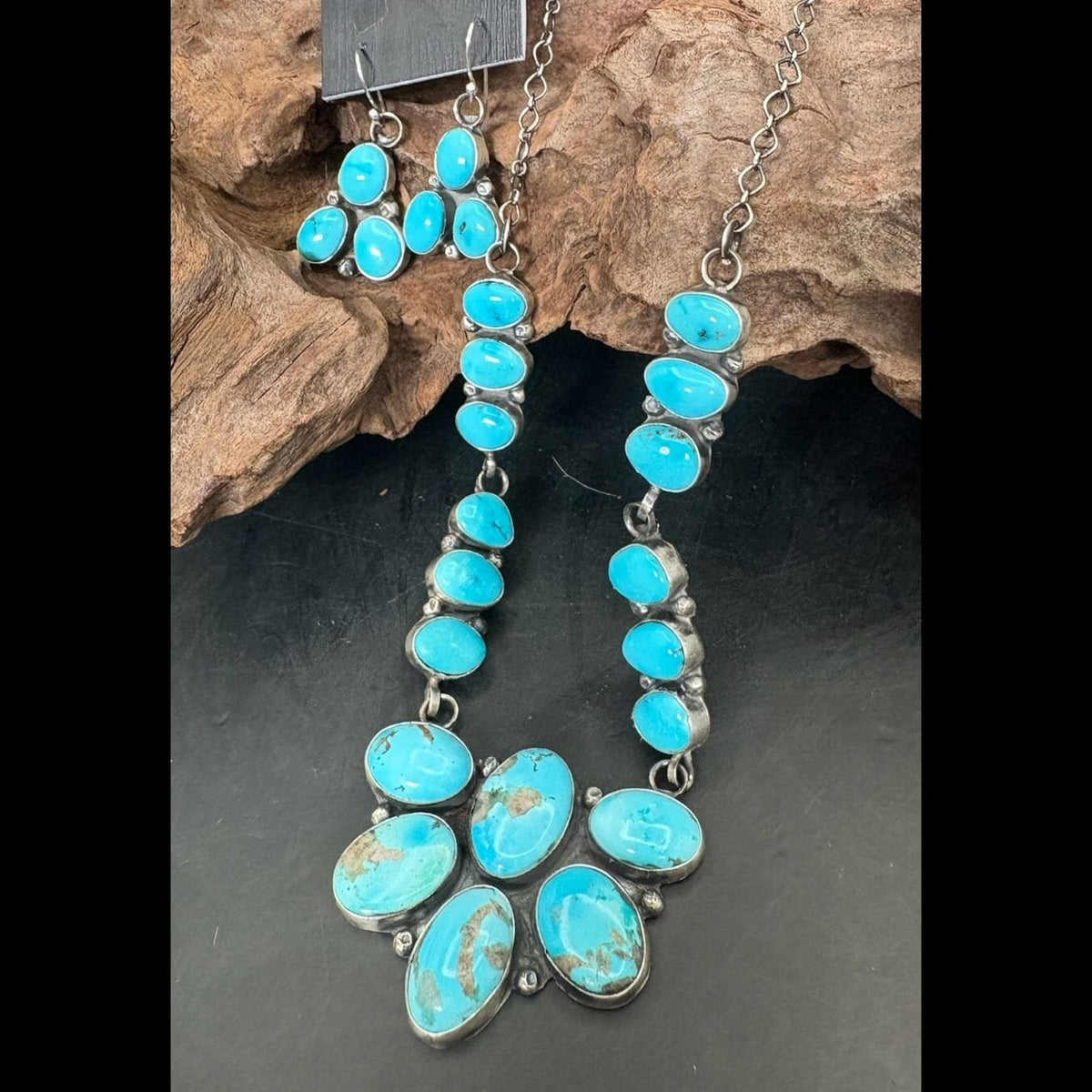Turquoise Neck/Earring Set - SETSL109