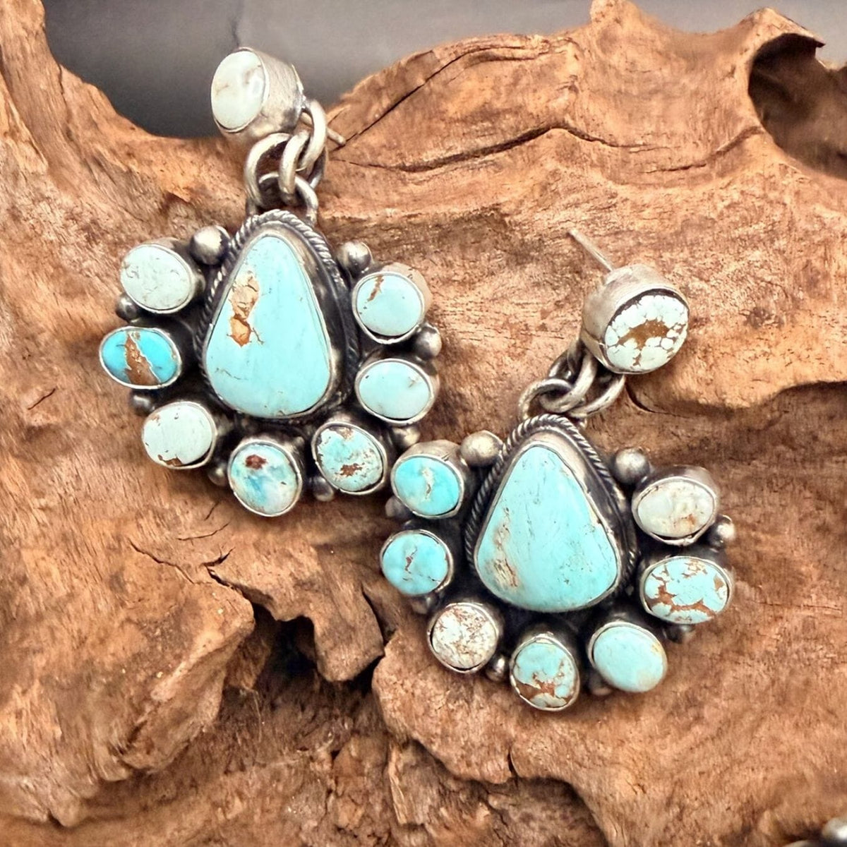 Turquoise Necklace & Earring Set - SETSL103
