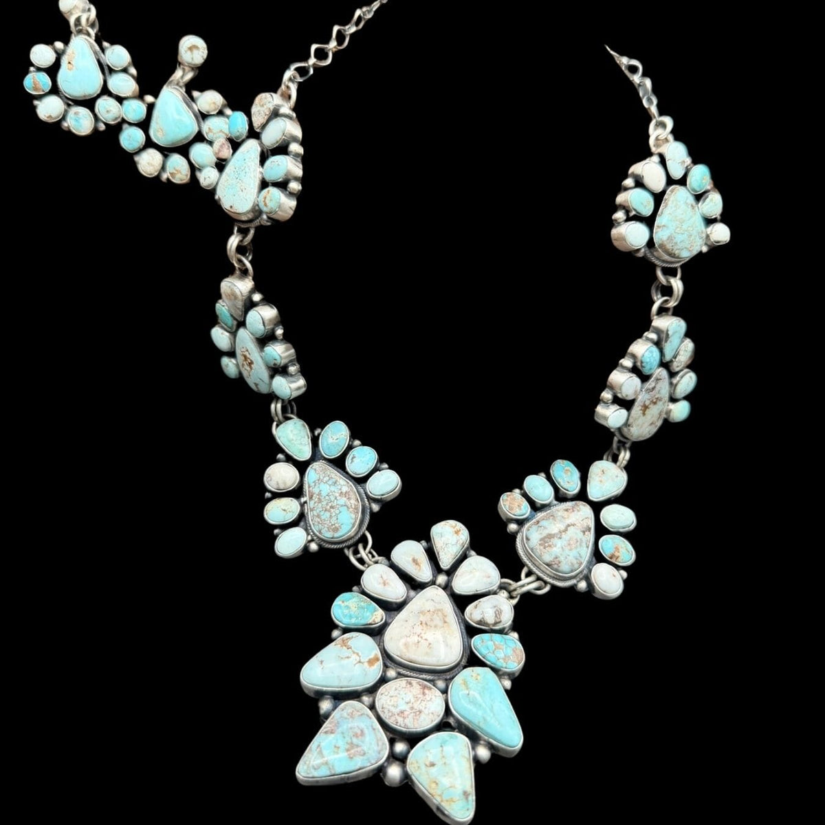 Turquoise Necklace & Earring Set - SETSL103