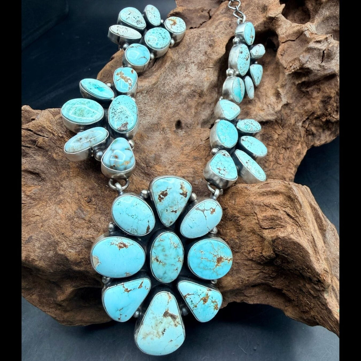 Turquoise Necklace & Earring Set - SETSL108