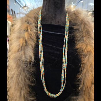 Turquoise & Spiny Composite Necklace - NSZ110