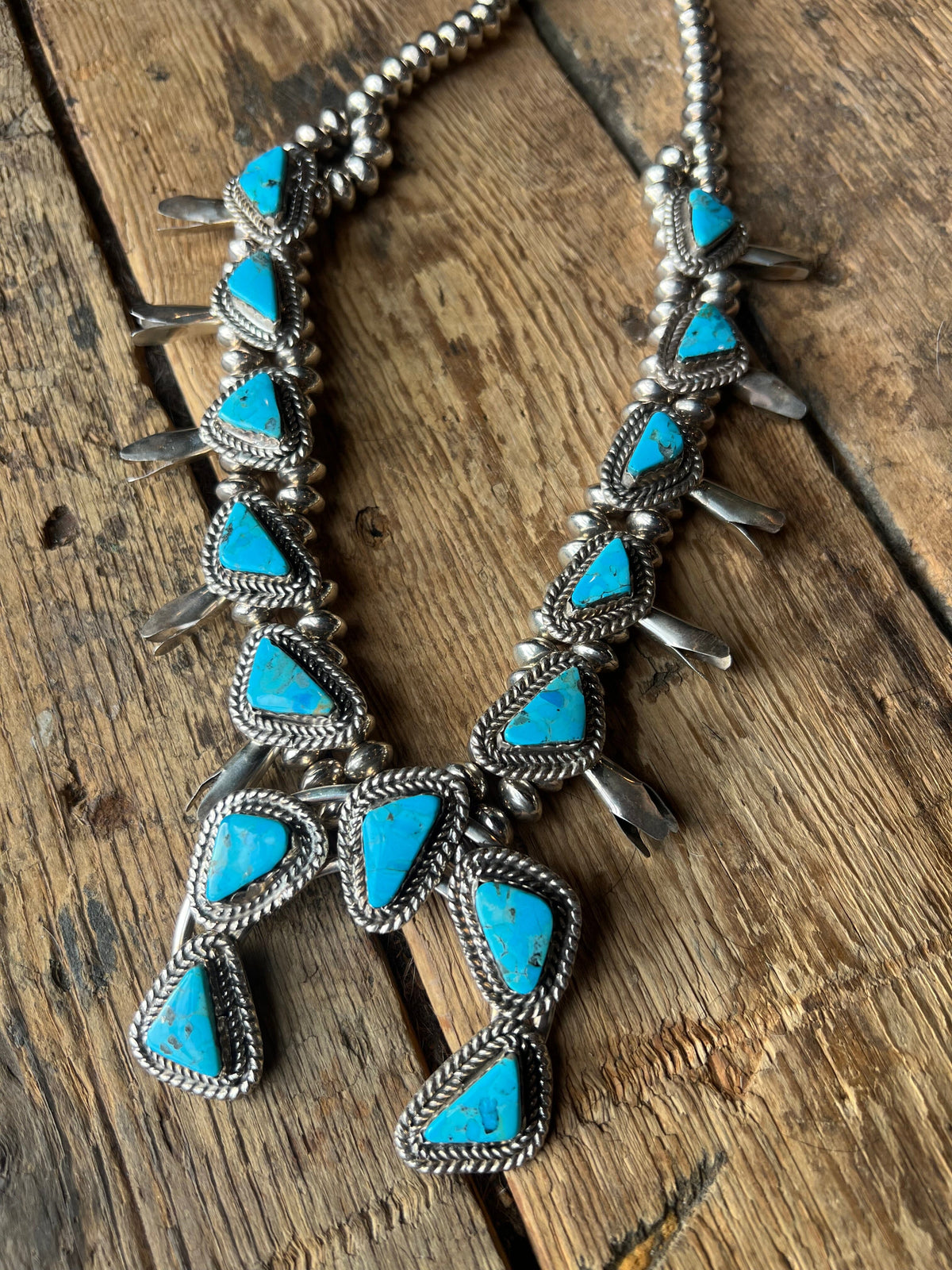 Turquoise Squash Blossom - SQAZ74