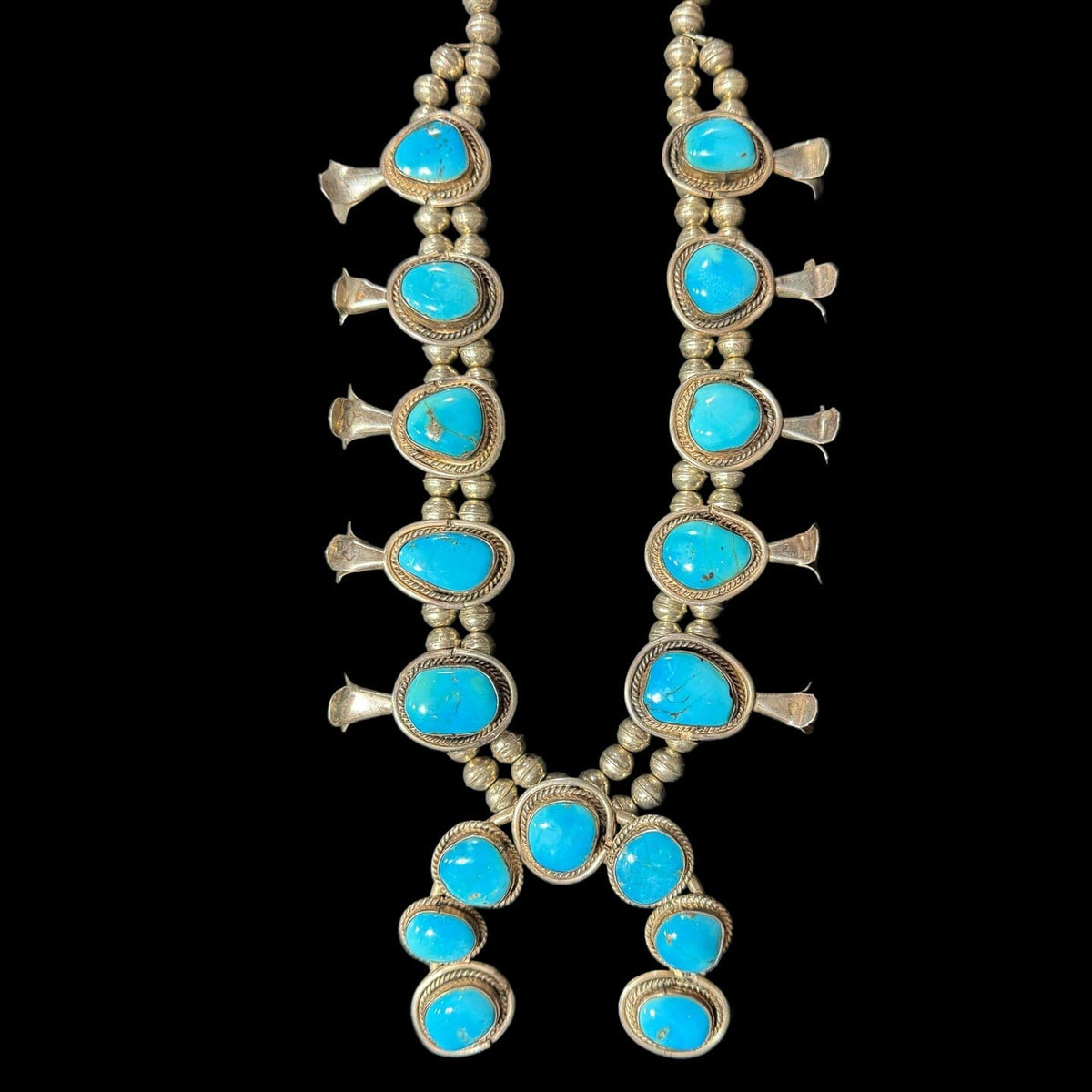 Turquoise Squash Blossom - SQMH27