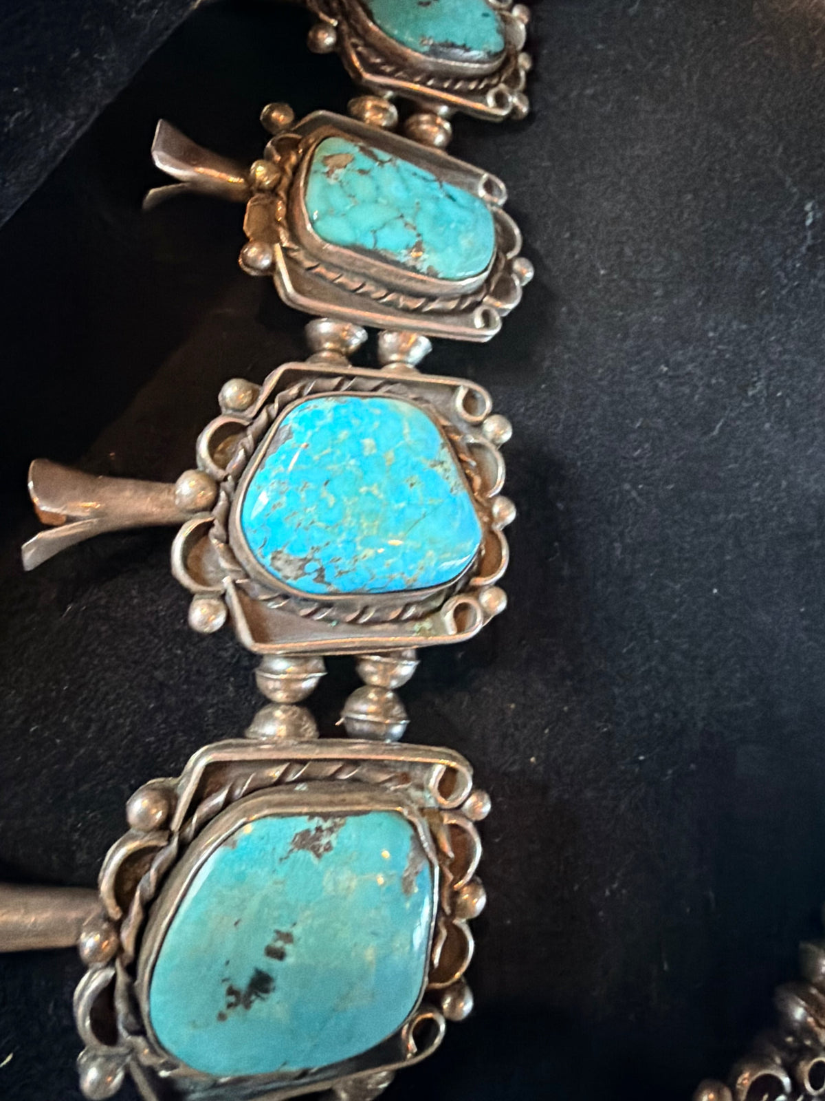 Turquoise Squash Blossom - SQMH46