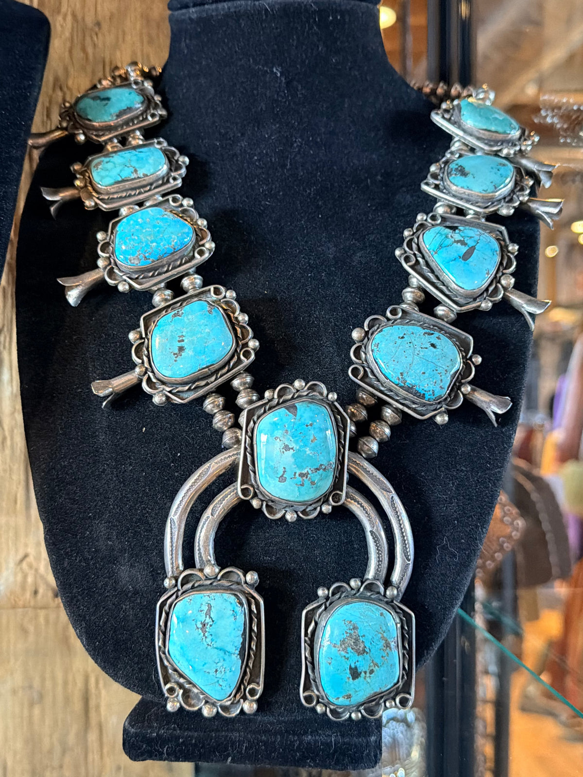 Turquoise Squash Blossom - SQMH46