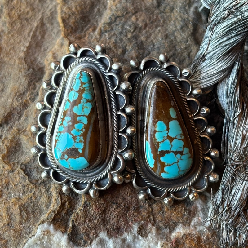 Turquoise Sterling Silver Post Earring - EAZ164