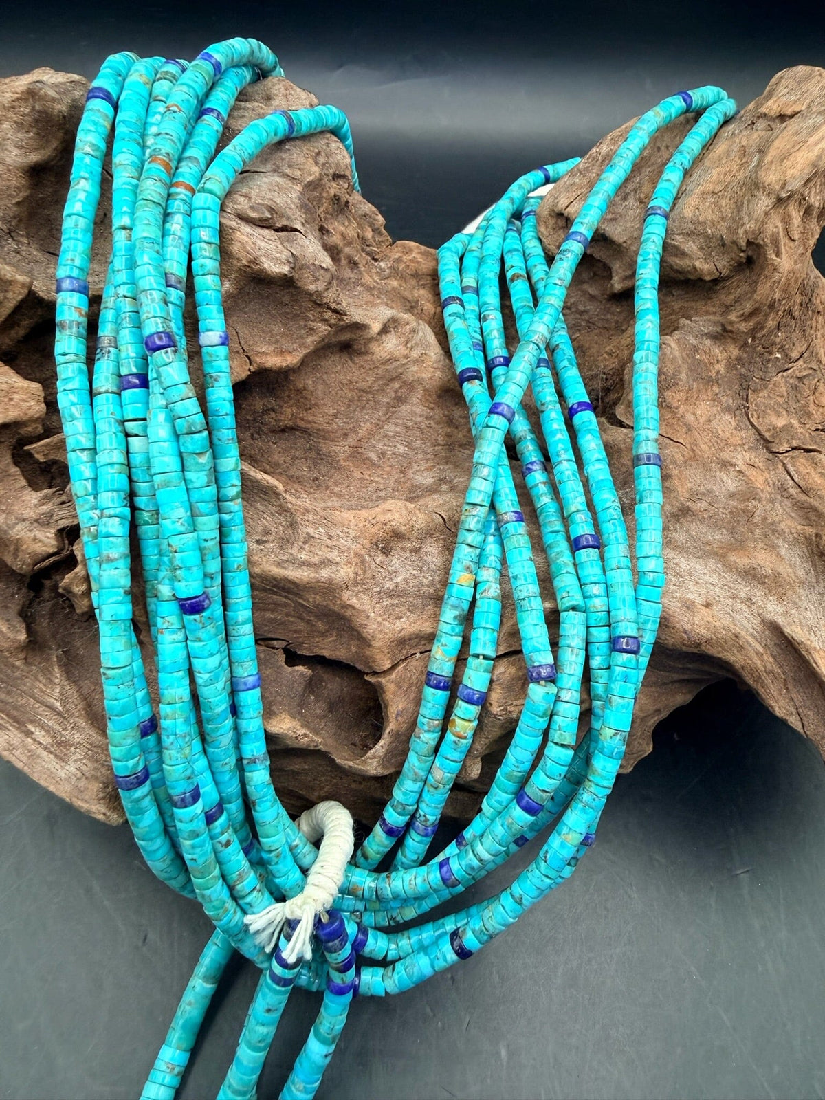 Turquoise/Lapis 7 strand Jacla - NMT10