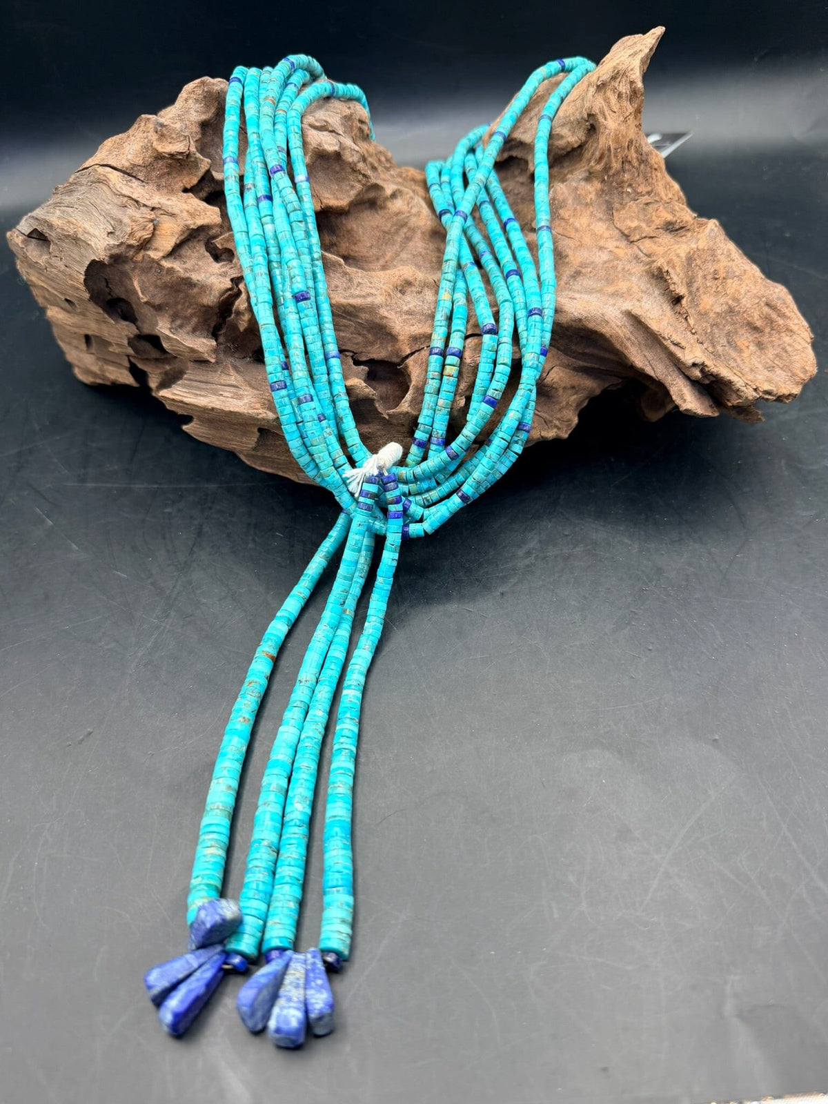 Turquoise/Lapis 7 strand Jacla - NMT10