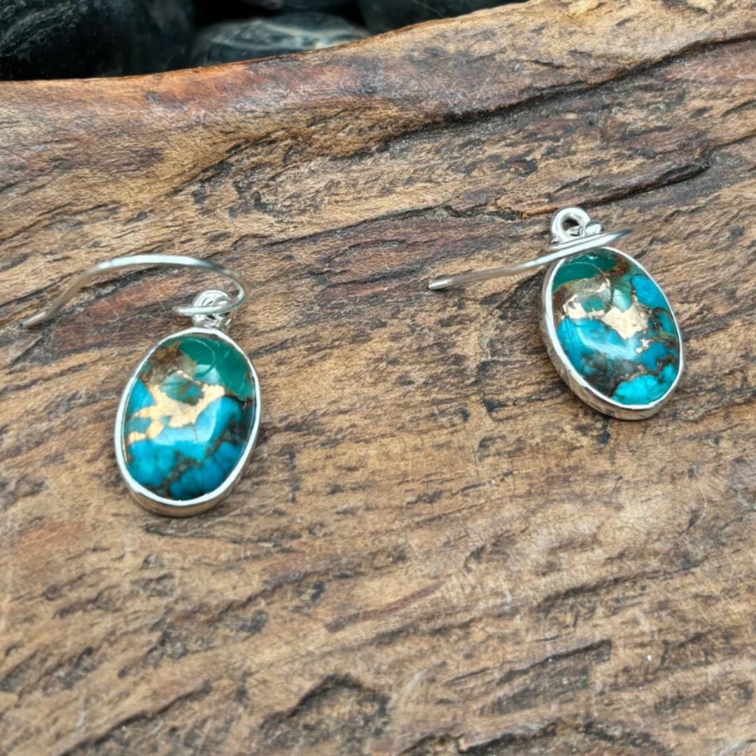 Turquoise/Pyrite Earring - EIG18