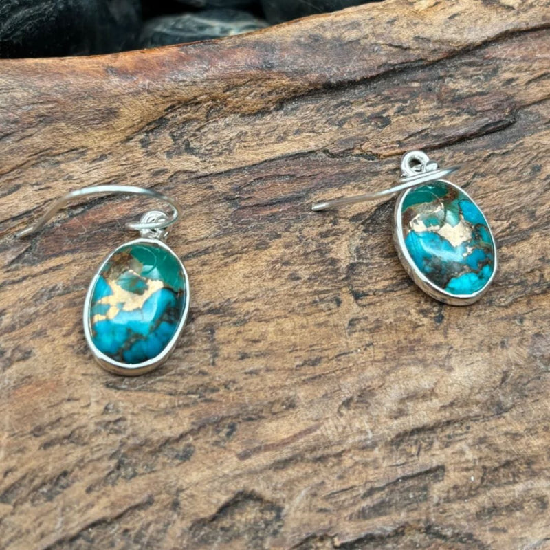 Turquoise/Pyrite Earring - EIG18