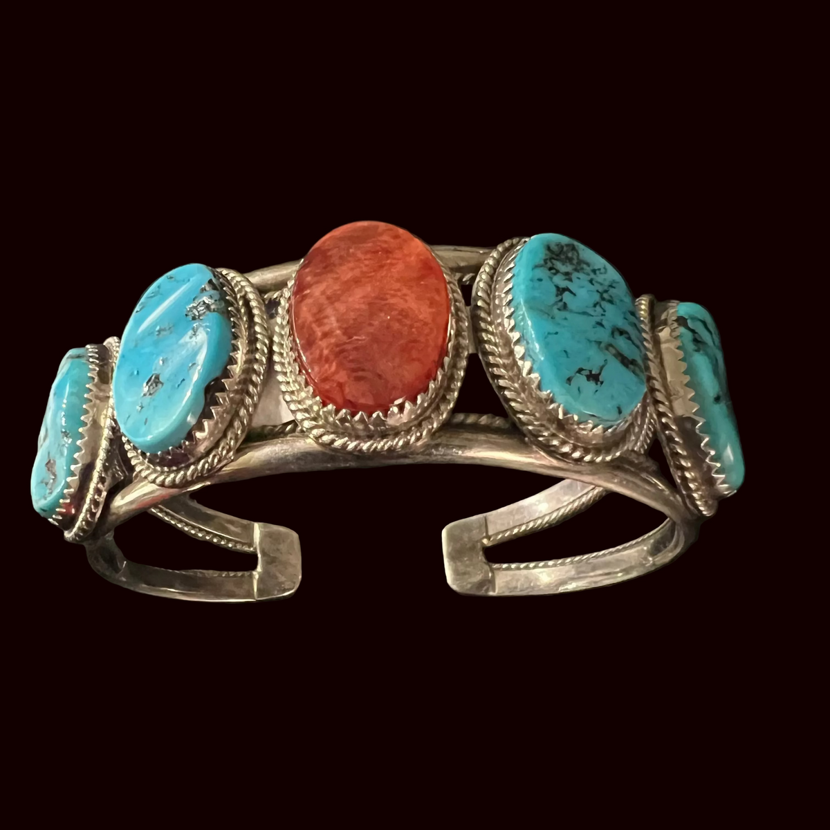 Turquoise/Spiny Oyster Cuff - CMH186