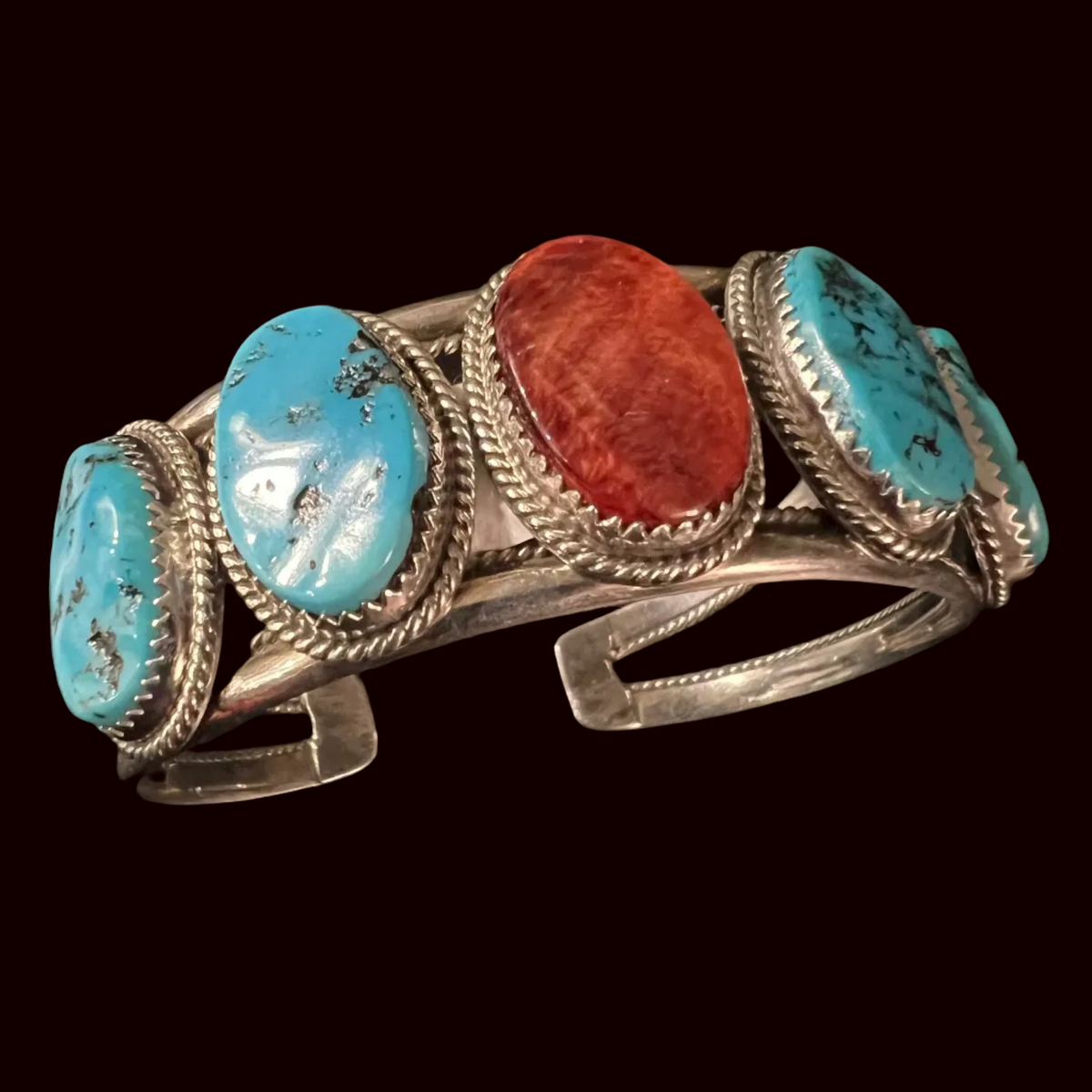 Turquoise/Spiny Oyster Cuff - CMH186