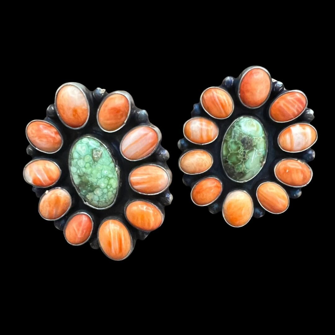 Turquoise/Spiny Oyster Earring - ESL109