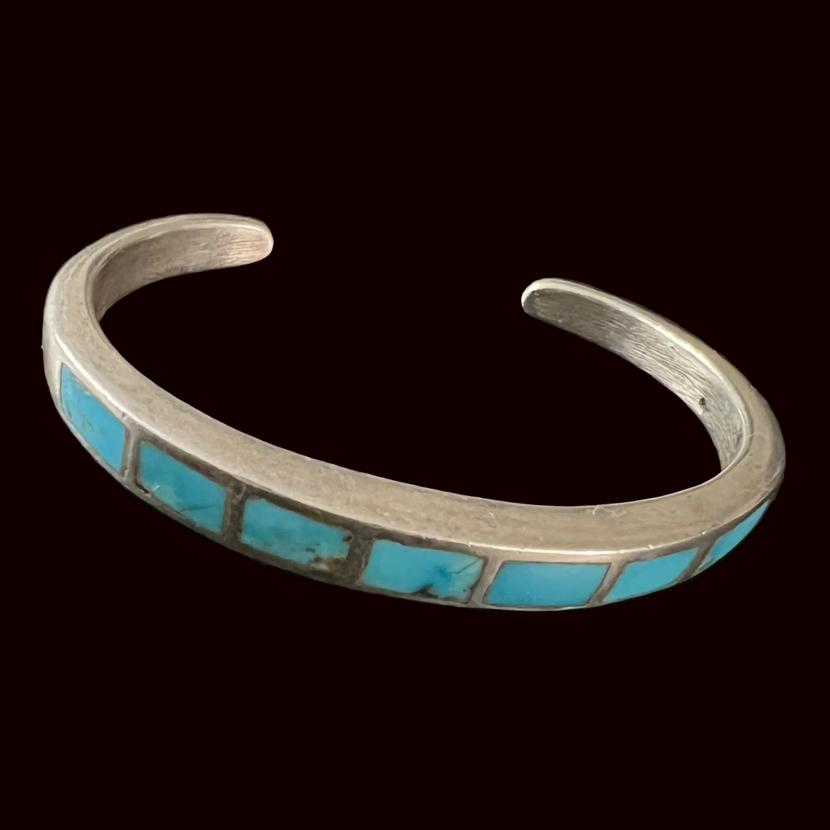 Turquoise/Sterling Inlay Cuff - CMH181