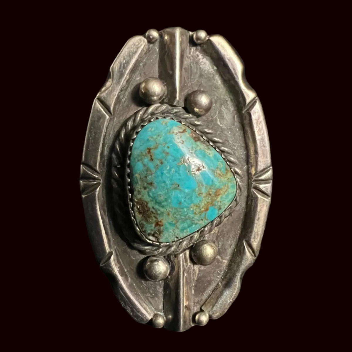 Turquoise/Sterling Silver Ring - RMH256