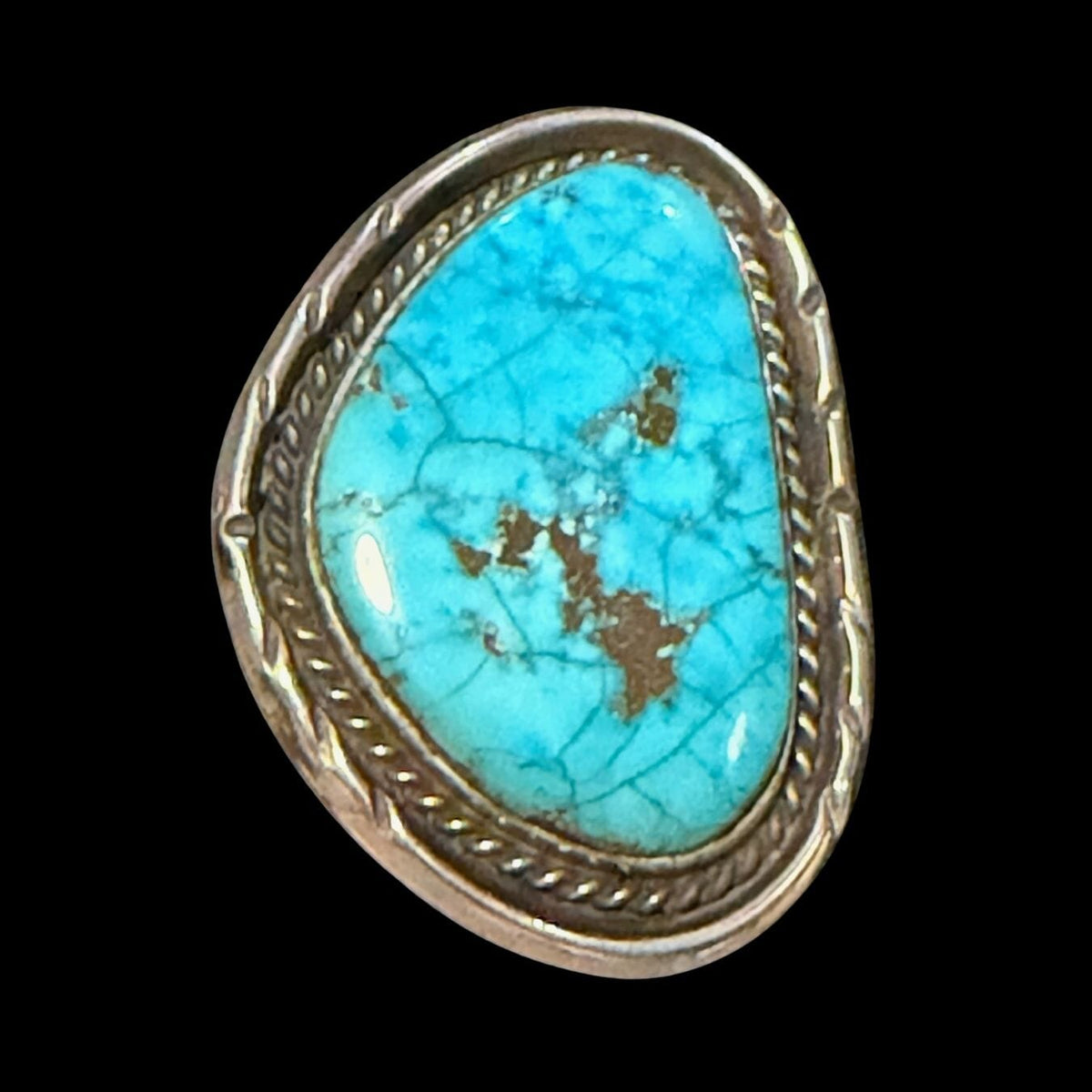 Turquoise/Sterling Silver Ring - Size 12.5 - RMH347