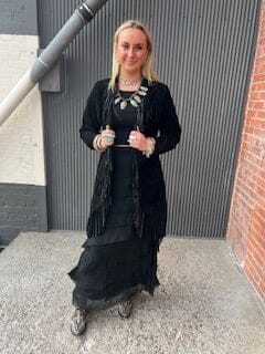 Turquoise/Sterling Silver Saucer Bead Necklace & Earring Set - NAZ58