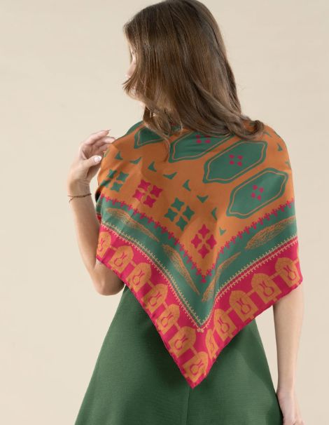 Tuscan Villa Silk Scarf - EM1037