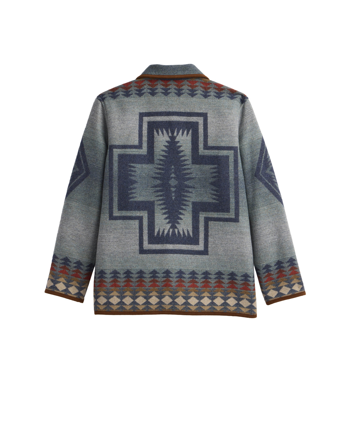 Reversible Wool Coat - Indigo - Pendleton - TE375