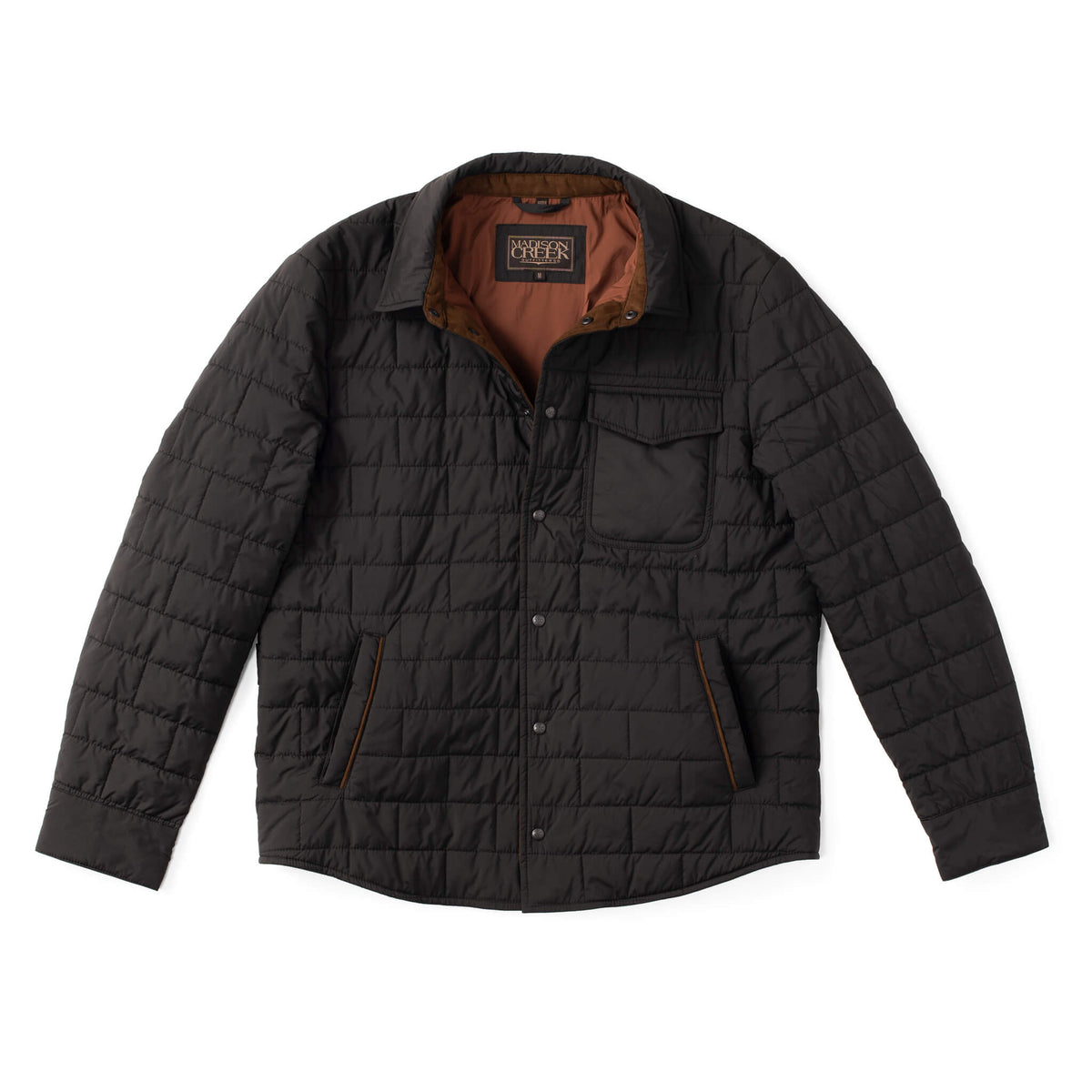 Men's Quilted Shirt/Jacket - SILVBK