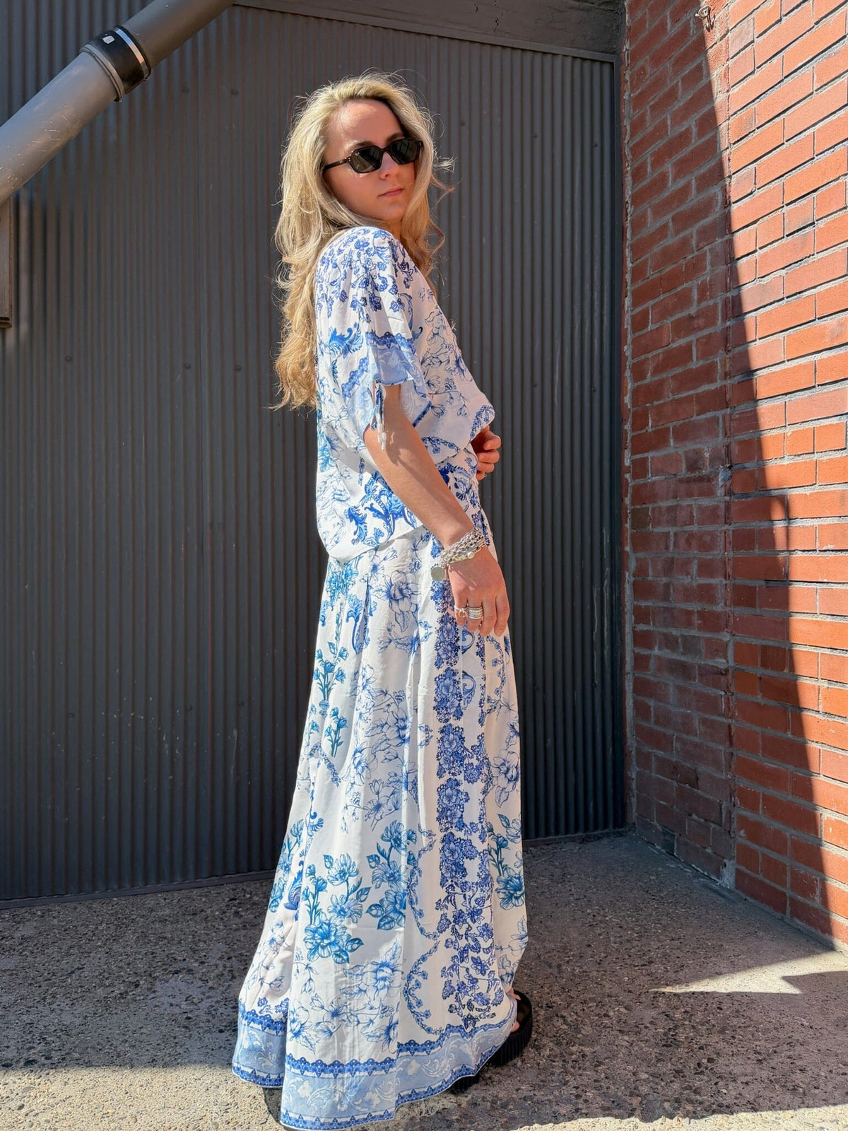 Vallora Wide Leg Silk Pant - Johnny Was - W65826