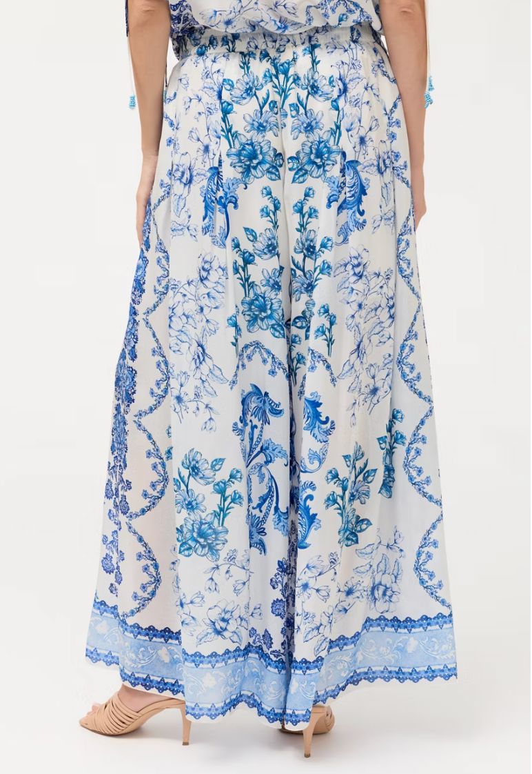 Vallora Wide Leg Silk Pant - W65826