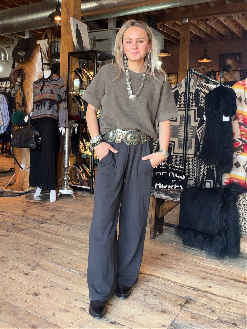 Vintage Black Noa Drawstring Pant - NOAVB