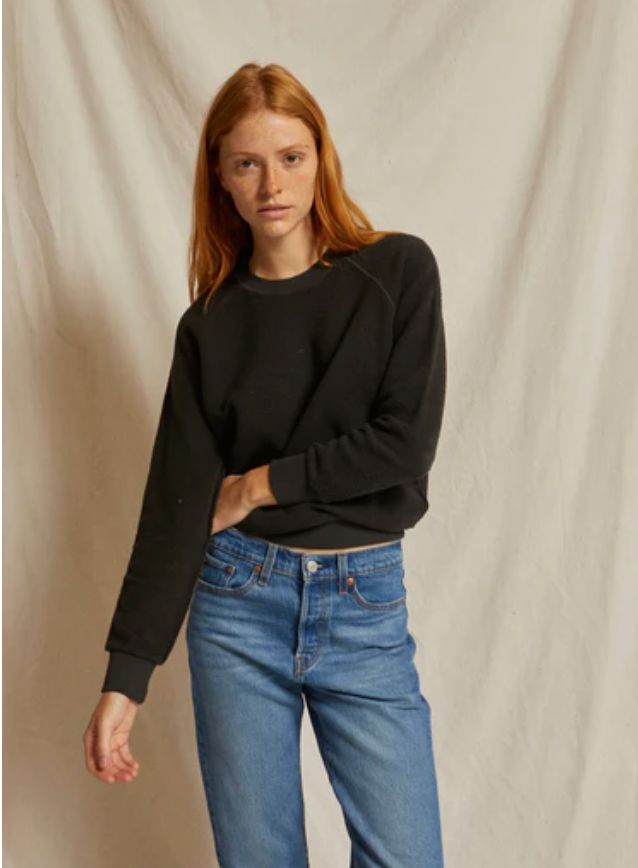 Vintage Black Ziggy Reversed Fleece Sweatshirt - ZIGVB