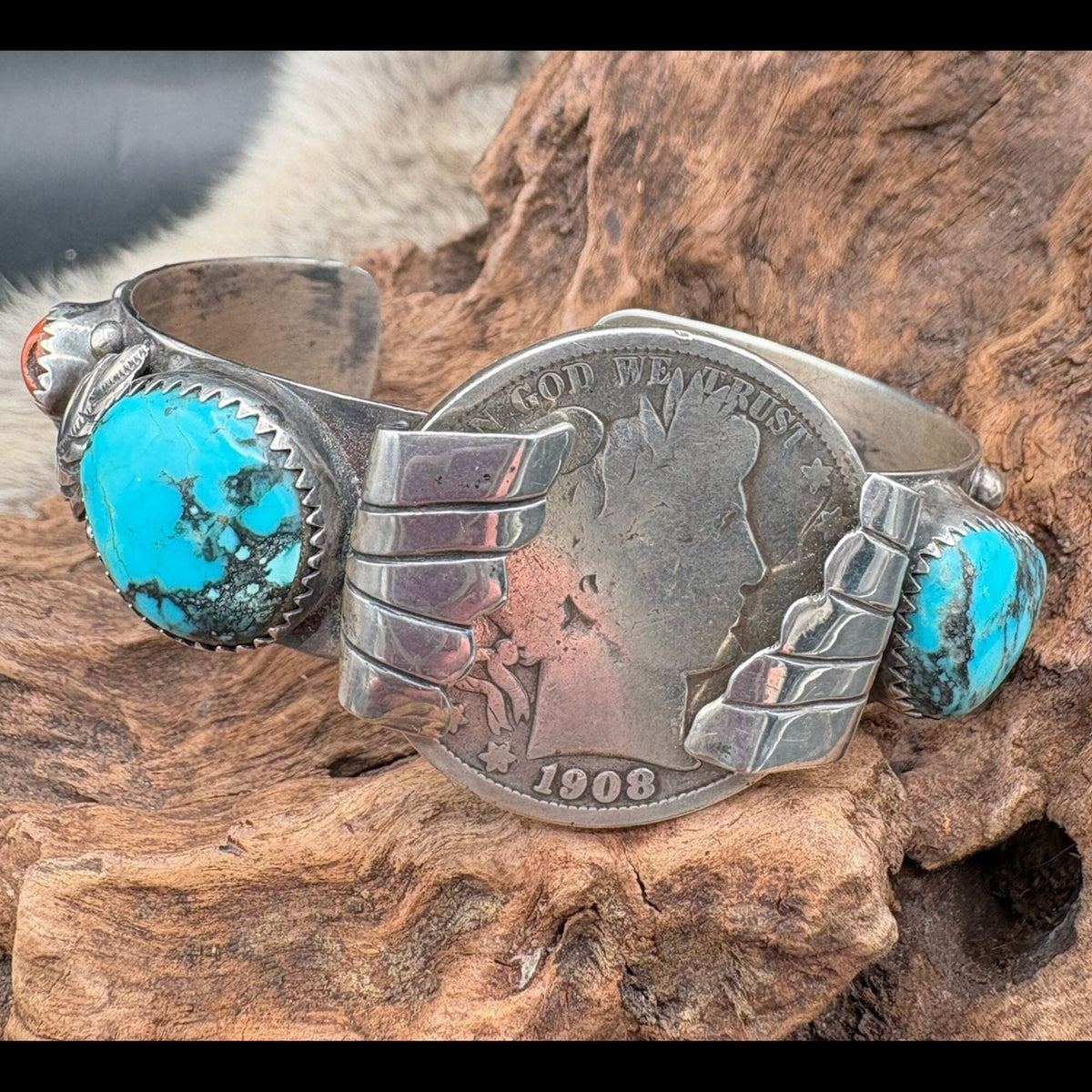 Vintage Coin Watch Cuff - CSL35