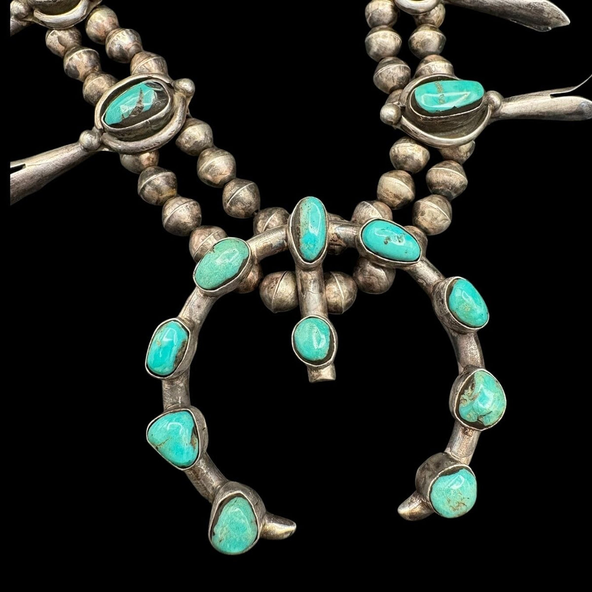 Vintage Squash With Turquoise Stones - SQMH50