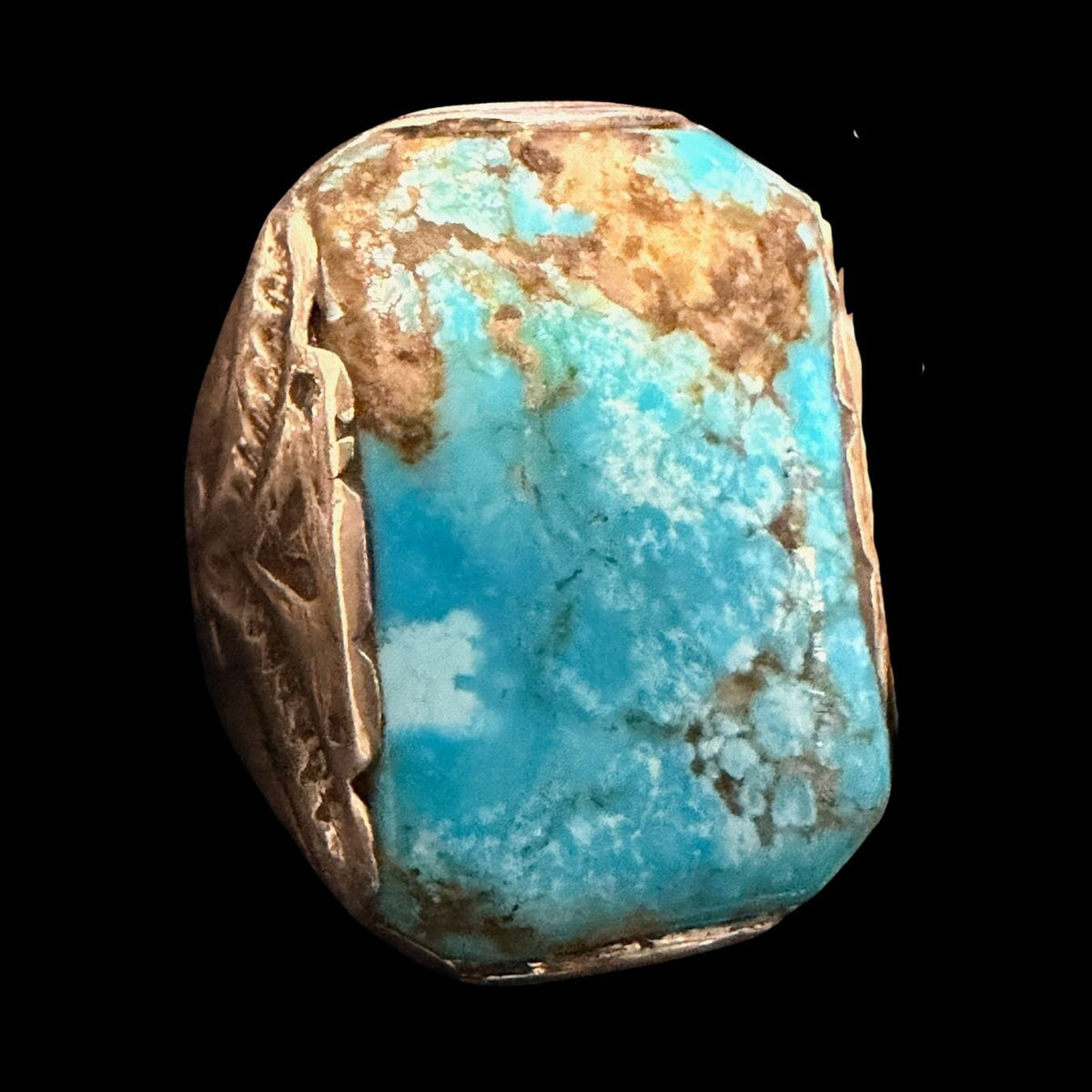 Vintage Turquoise / Sterling Ring - Ring 10.75 - RMH375