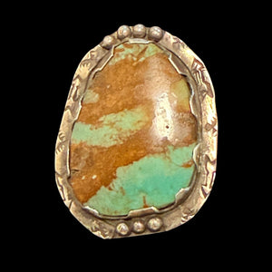 Vintage Turquoise/Sterling Ring - Size 9.5 - RMH367