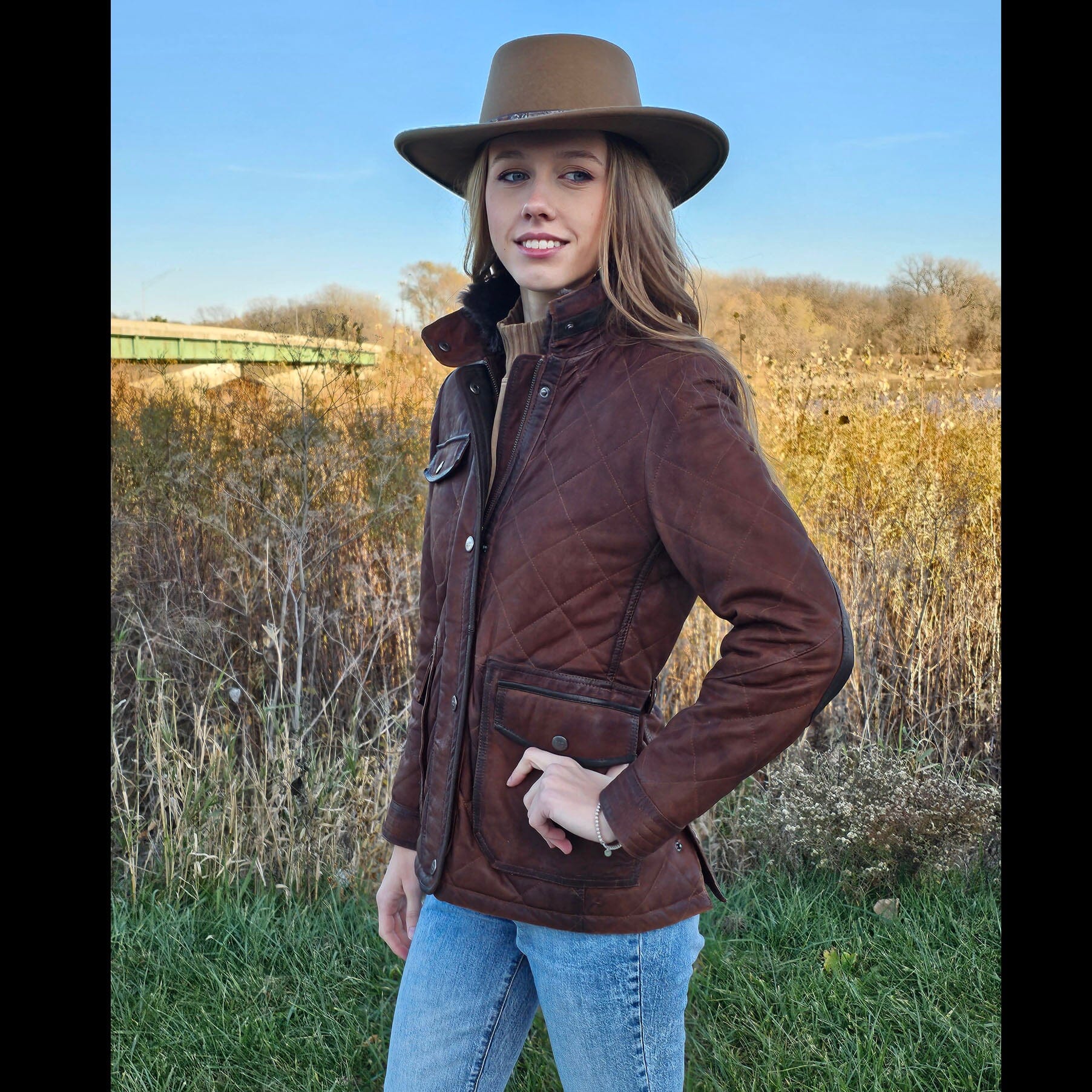 Wasatch Waxed Suede Leather Jacket - Madison Creek - JMC13 – STONE