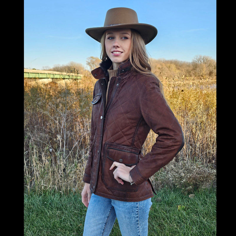 Wasatch Waxed Suede Leather Jacket - Madison Creek - JMC13