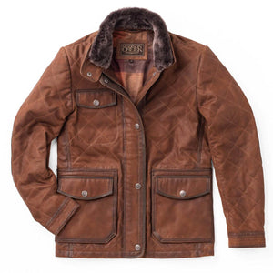 Wasatch Waxed Suede Leather Jacket - Madison Creek - JMC13